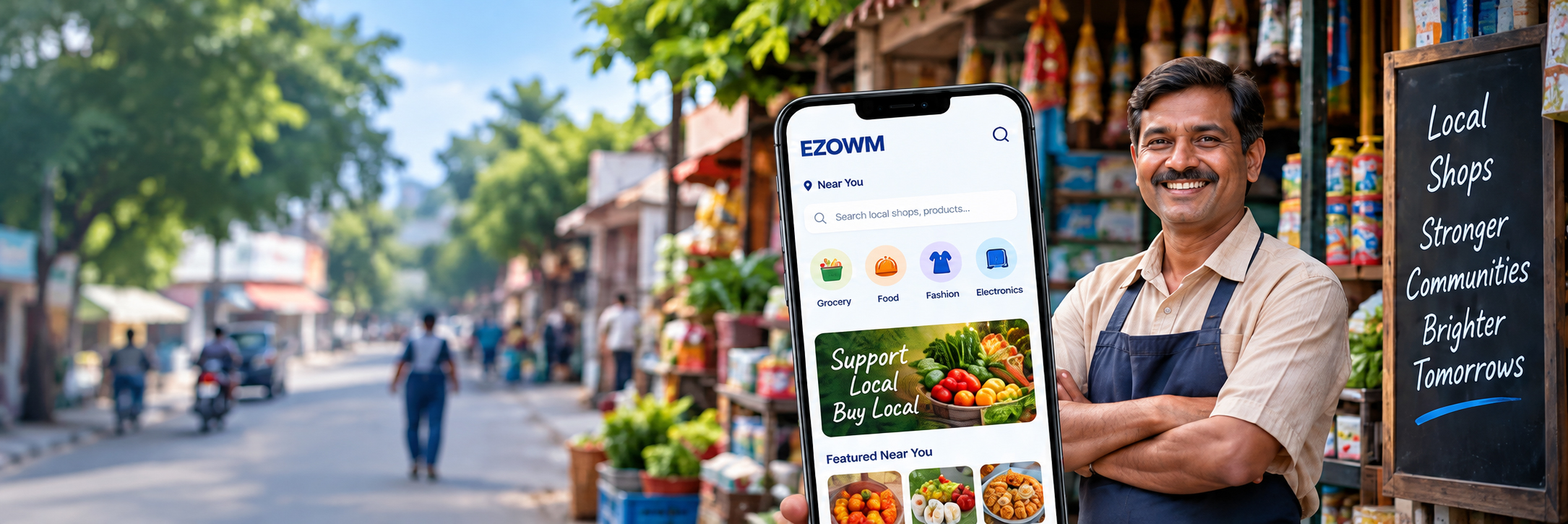 EZOWM hyperlocal commerce platform