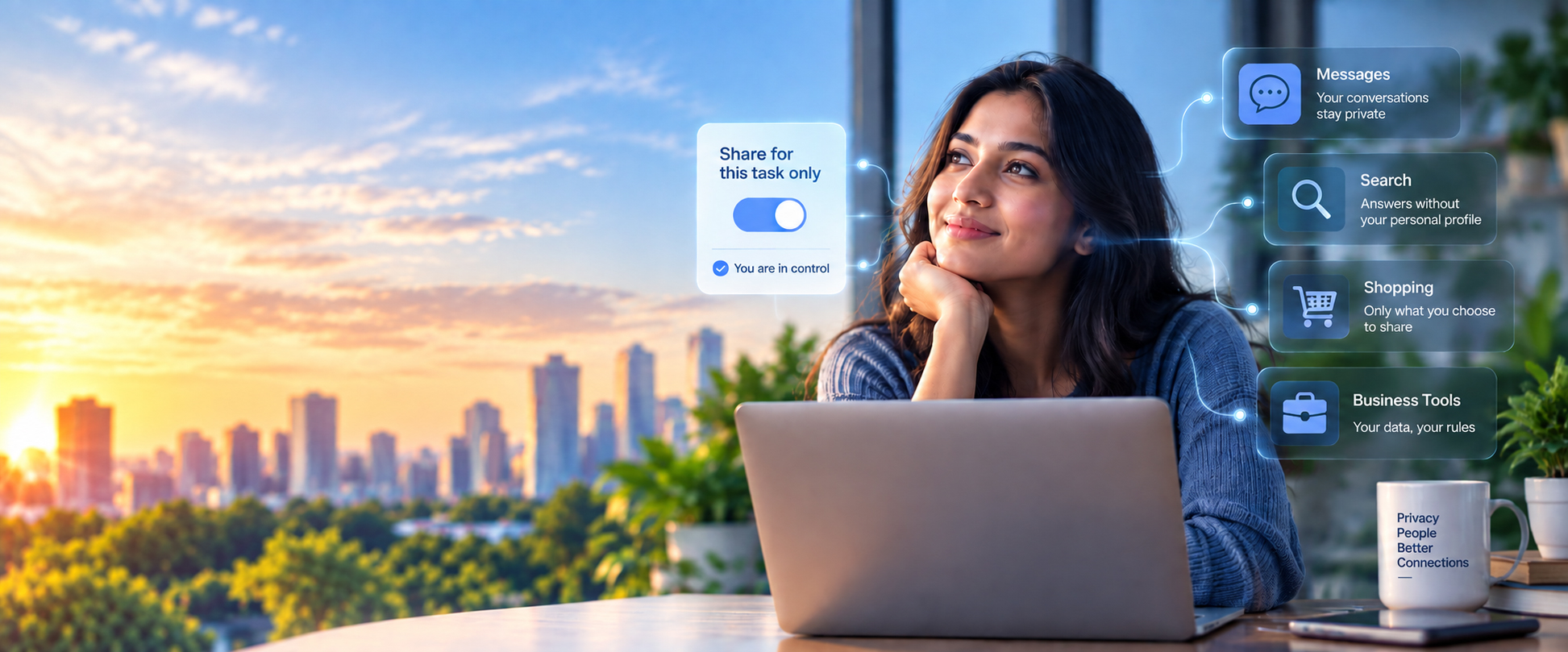 Purpose and privacy across connected digital services