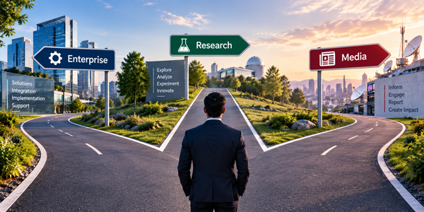 Different routes for enterprise research and media enquiries