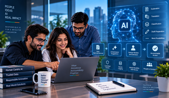 AI assistance with accountable action